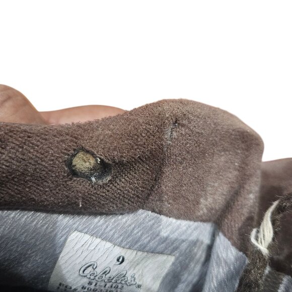 Cabelas Gore-Tex Brown Leather Mens Hiking Boots Size 9 - Picture 7 of 11